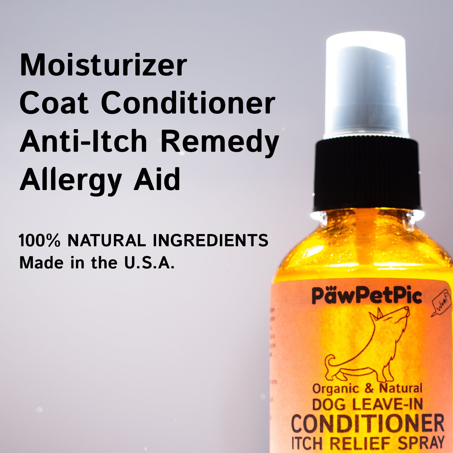 Skin Conditioner for Dogs / Itch Relief Spray - PawPetPic